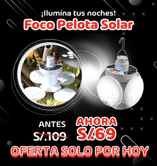 Foco Solar Recargable