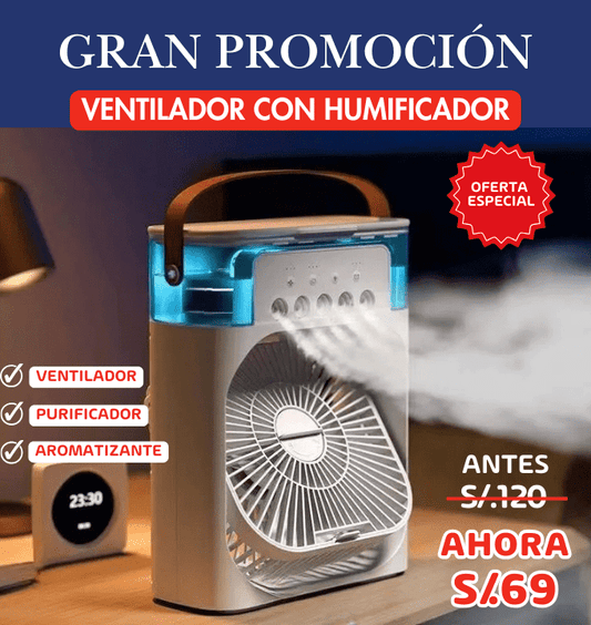 Ventilador Humificador 3 en 1